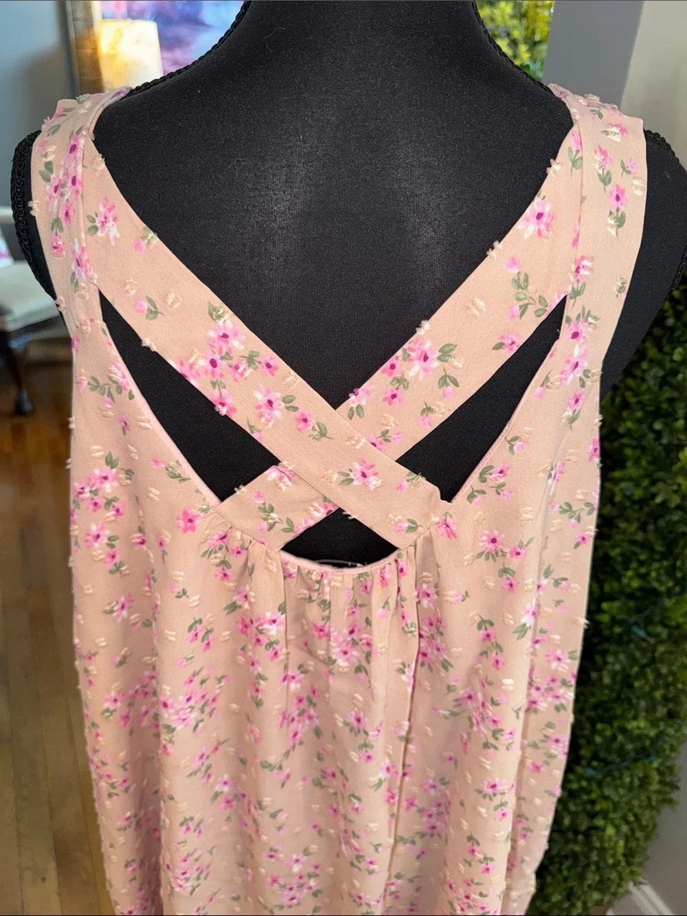 ANDRÉE BY UNIT Pink Floral Summer Dress Large - NWOT